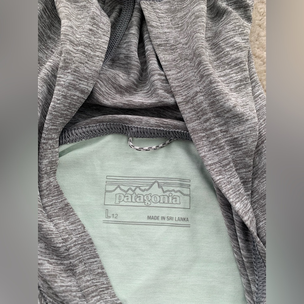 Patagonia Kids' Size Large, 12, Capilene® Cool Daily Sun Hoody in Gray Mint - Picture 3 of 7